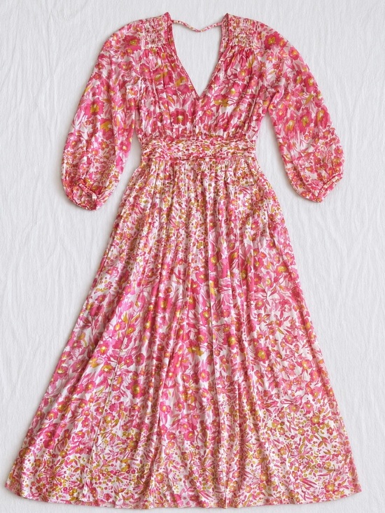 Poupette St Barth Dresses & Skirts - poupette st barth women's pink and white summer-dresses